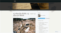 Desktop Screenshot of anotacionalmargen.wordpress.com