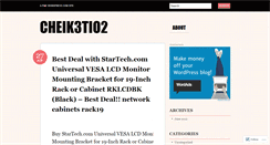 Desktop Screenshot of cheik3tio2.wordpress.com
