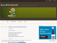Tablet Screenshot of euro2012limericks.wordpress.com