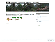 Tablet Screenshot of fincastierraverde.wordpress.com