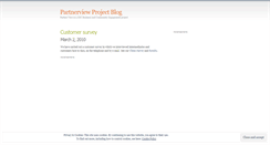 Desktop Screenshot of partnerview.wordpress.com