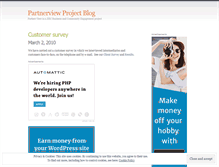 Tablet Screenshot of partnerview.wordpress.com