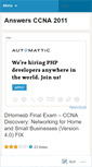 Mobile Screenshot of answersccna2011.wordpress.com