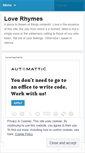 Mobile Screenshot of loverhymes.wordpress.com