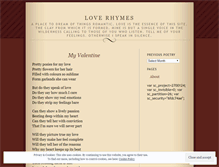 Tablet Screenshot of loverhymes.wordpress.com