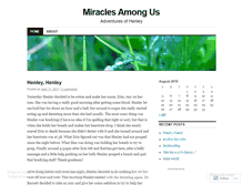 Tablet Screenshot of miraclesamongus.wordpress.com