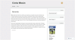 Desktop Screenshot of cintamesin.wordpress.com