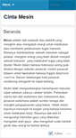 Mobile Screenshot of cintamesin.wordpress.com