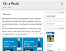 Tablet Screenshot of cintamesin.wordpress.com