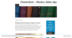 Desktop Screenshot of fonsterbyte.wordpress.com