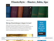 Tablet Screenshot of fonsterbyte.wordpress.com