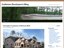 Tablet Screenshot of craftsmendevelopers.wordpress.com