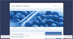 Desktop Screenshot of mysisterspantry.wordpress.com