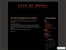 Tablet Screenshot of clanofidiots.wordpress.com