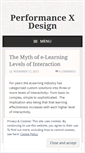 Mobile Screenshot of performancexdesign.wordpress.com