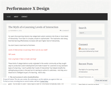 Tablet Screenshot of performancexdesign.wordpress.com