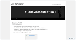 Desktop Screenshot of adayinthelifeofjim.wordpress.com