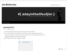 Tablet Screenshot of adayinthelifeofjim.wordpress.com