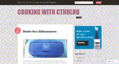Desktop Screenshot of cookingwithcthulhu.wordpress.com