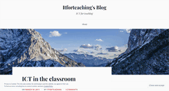 Desktop Screenshot of itforteaching.wordpress.com