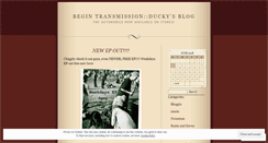 Desktop Screenshot of duckymusic.wordpress.com
