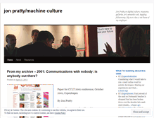 Tablet Screenshot of machineculture.wordpress.com