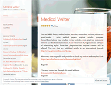 Tablet Screenshot of medicswriter.wordpress.com