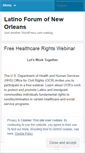 Mobile Screenshot of hispanicforum.wordpress.com