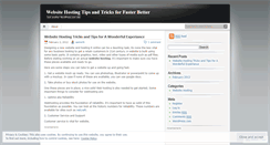 Desktop Screenshot of hostingtricks.wordpress.com