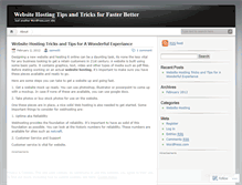 Tablet Screenshot of hostingtricks.wordpress.com