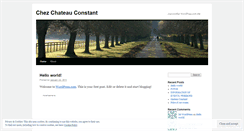 Desktop Screenshot of chateauconstant.wordpress.com