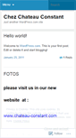 Mobile Screenshot of chateauconstant.wordpress.com