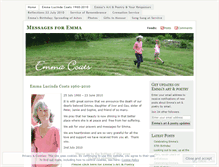 Tablet Screenshot of emmacoats.wordpress.com