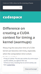 Mobile Screenshot of cudaspace.wordpress.com