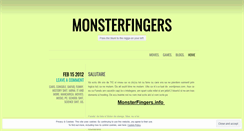 Desktop Screenshot of monsterfingers.wordpress.com