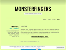 Tablet Screenshot of monsterfingers.wordpress.com