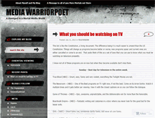 Tablet Screenshot of mediawarriorpoet.wordpress.com