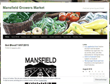 Tablet Screenshot of mansfieldgrowersmarket.wordpress.com