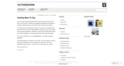 Desktop Screenshot of outsidedown.wordpress.com