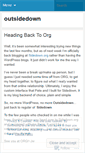 Mobile Screenshot of outsidedown.wordpress.com