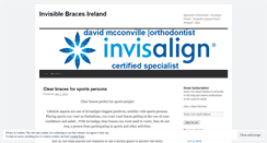 Desktop Screenshot of invisiblebracesireland.wordpress.com