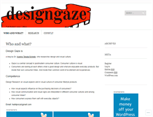 Tablet Screenshot of designgaze.wordpress.com