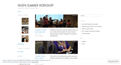 Desktop Screenshot of nhspasummer.wordpress.com