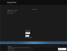Tablet Screenshot of amanziblue.wordpress.com