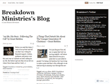 Tablet Screenshot of breakdownministries.wordpress.com