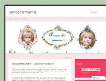 Tablet Screenshot of amordemama.wordpress.com