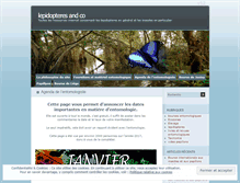 Tablet Screenshot of lepidopteres.wordpress.com