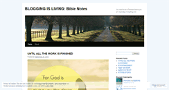 Desktop Screenshot of biblereadingblog.wordpress.com