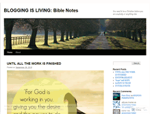 Tablet Screenshot of biblereadingblog.wordpress.com
