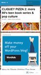Mobile Screenshot of cliqueypizza.wordpress.com